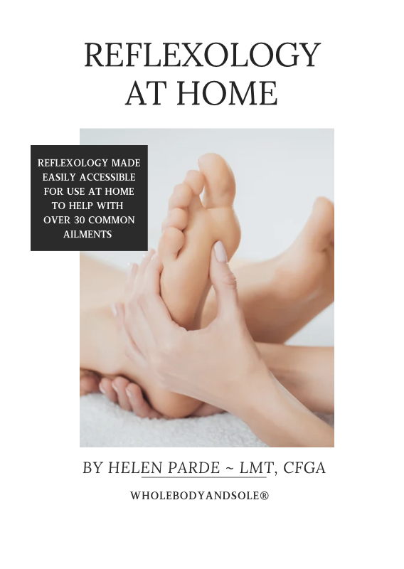Reflexology At Home book cover by Helen Parde